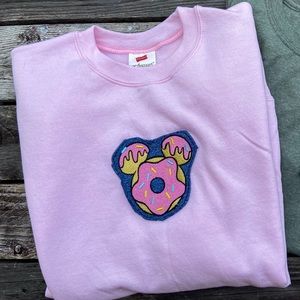 Mickey/Disney Snack Custom Embroidered Sweatshirt